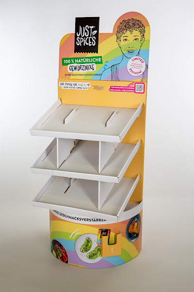 Vloerdisplay Just Spices