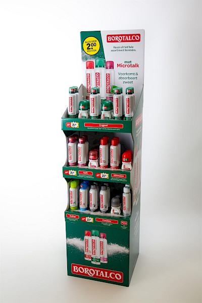 Vloerdisplay Borotalco